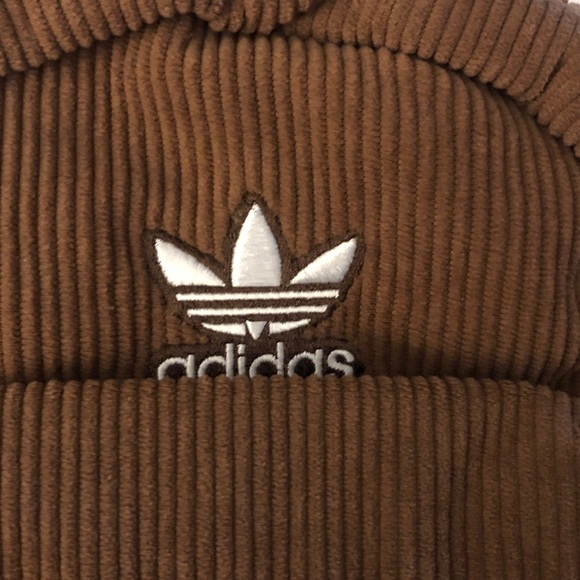 Adidas Corduroy Trefoil 2.0 Mini Backpack Color Preloved Brown NWT - Picture 2 of 16